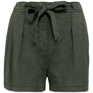 Short écoresponsable délavé en lyocell femme