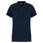 Polo Day To Day contrasté manches courtes femme
