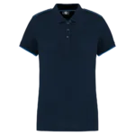 Polo Day To Day contrasté manches courtes femme