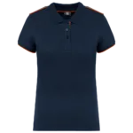 Polo Day To Day contrasté manches courtes femme