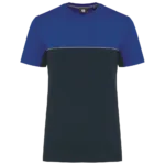 T-shirt bicolore écoresponsable manches courtes unisexe