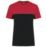 T-shirt bicolore écoresponsable manches courtes unisexe