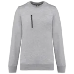 Sweat-shirt Day To Day zip poche contrastée unisexe