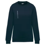 Sweat-shirt Day To Day zip poche contrastée unisexe