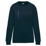 Sweat-shirt Day To Day zip poche contrastée unisexe