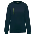 Sweat-shirt Day To Day zip poche contrastée unisexe