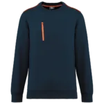 Sweat-shirt Day To Day zip poche contrastée unisexe