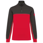 Sweat-shirt écoresponsable col zippé unisexe