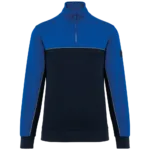 Sweat-shirt écoresponsable col zippé unisexe