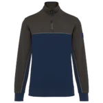 Sweat-shirt écoresponsable col zippé unisexe