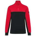 Sweat-shirt écoresponsable col zippé unisexe