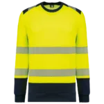 Sweat-shirt de sécurité recyclé col rond unisexe