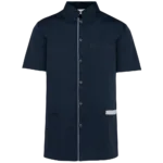 Blouse polycoton avec boutons-pression homme