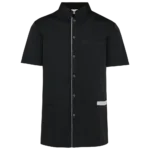 Blouse polycoton avec boutons-pression homme