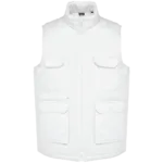Gilet polycoton multipoches rembourré unisexe