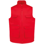Gilet polycoton multipoches rembourré unisexe