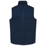 Gilet polycoton multipoches rembourré unisexe