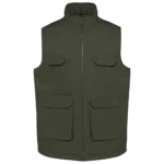 Gilet polycoton multipoches rembourré unisexe