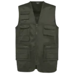 Gilet polycoton multipoches doublé unisexe