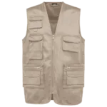 Gilet polycoton multipoches doublé unisexe