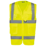 Gilet de sécurité haute visibilité recyclé avec zip unisexe