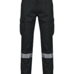 Pantalon cargo unisexe avec bas élastiqué et bande réfléchissante
