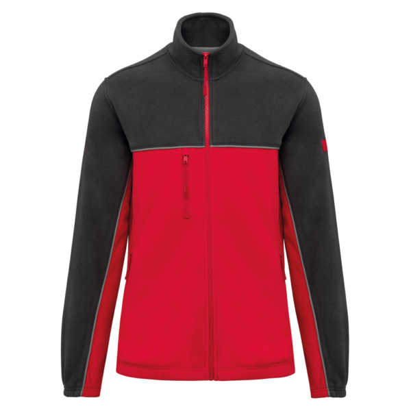 Veste micropolaire bicolore écoresponsable unisexe