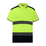 Polo bicolore haute visibilité