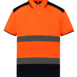 Polo bicolore haute visibilité