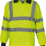 Polo manches longues haute visibilité