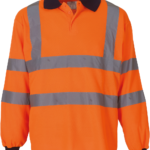 Polo manches longues haute visibilité
