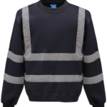 Sweat-shirt haute visibilité col rond