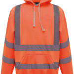Sweatshirt capuche haute visibilité