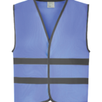 Gilet avec bordures et bandes réfléchissantes