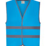 Gilet avec bordures et bandes réfléchissantes