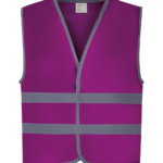 Gilet avec bordures et bandes réfléchissantes