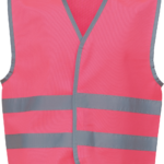 Gilet avec bordures et bandes réfléchissantes