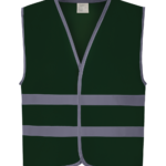 Gilet avec bordures et bandes réfléchissantes