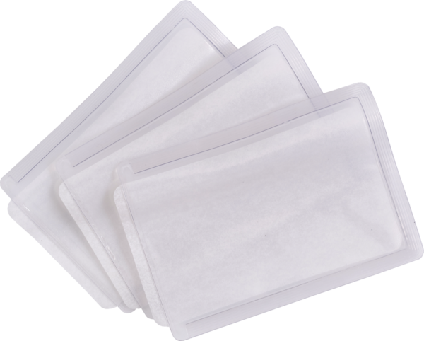 Poches d&rsquo;identité thermocollantes (1 unité = pack de 50)