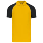Polo baseball manches courtes
