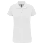 Polo piqué manches courtes femme