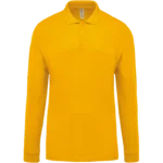 Polo piqué manches longues homme