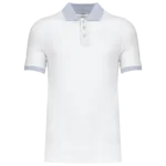 Polo piqué bicolore homme