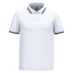 Polo homme manches courtes à liserés contrastés