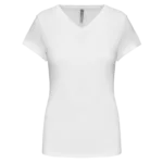T-shirt col V manches courtes femme