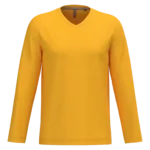T-shirt col V manches longues homme