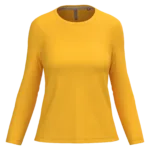 T-shirt col rond manches longues femme