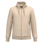 Sweat-shirt recyclé zippé à capuche unisexe