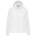 Sweat-shirt zippé capuche femme