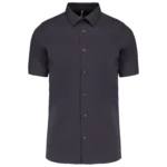 Chemise coton / élasthanne manches courtes